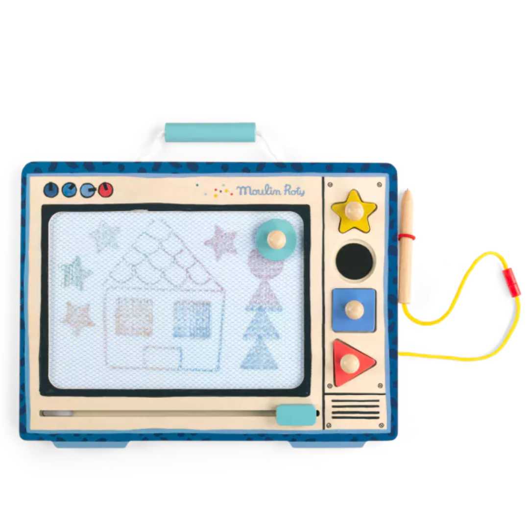 moulin roty magnetisch tekenbord puce & pilou | 684085 | 2