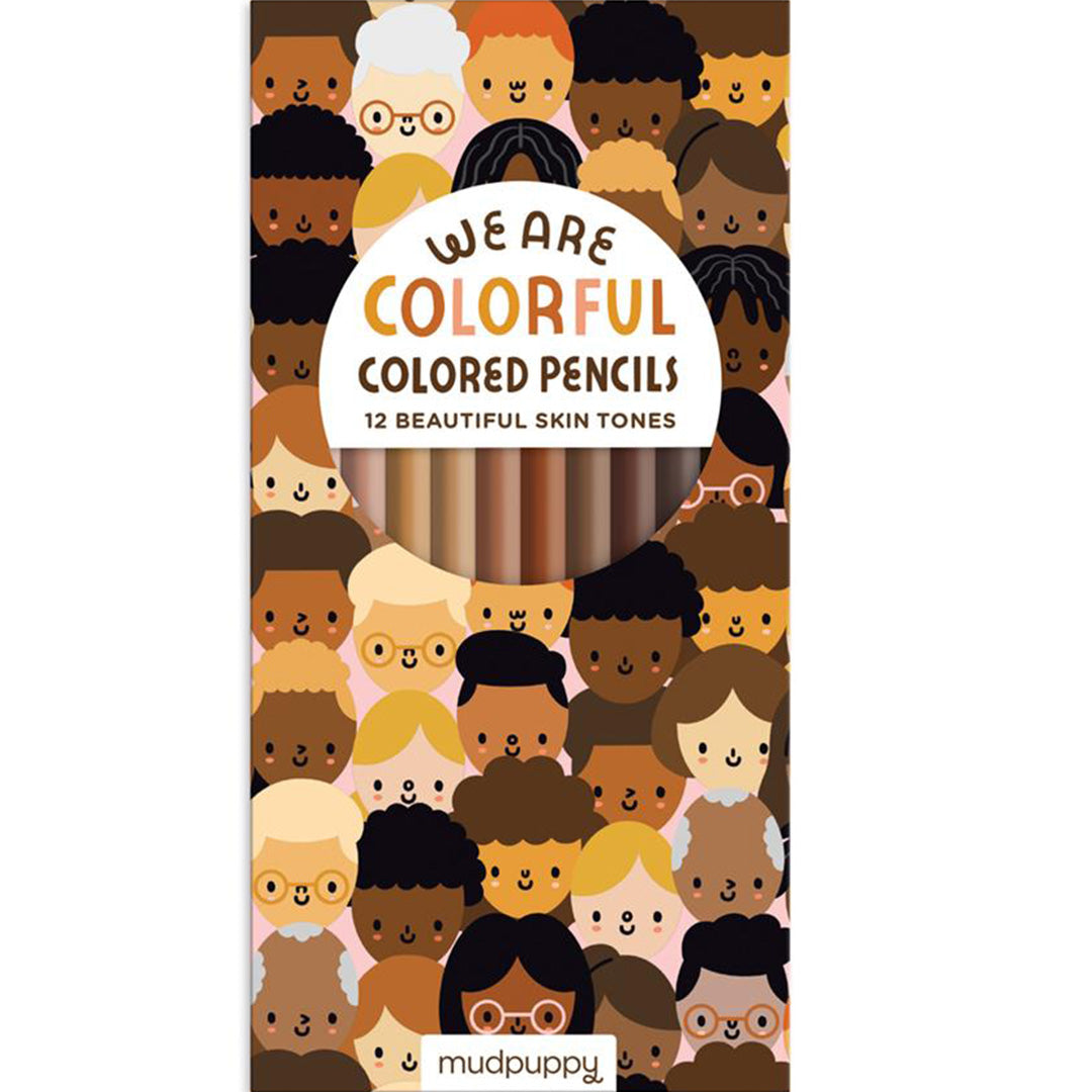mudpuppy kleurpotloden huidtinten - we are colorful - 12st | 3537464 | 1