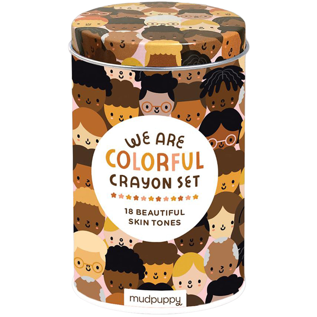 mudpuppy waskrijtjes huidtinten - we are colorful - 12st | 3536977 | 1