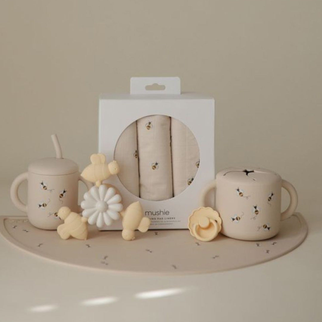 mushie siliconen snackbeker - bees