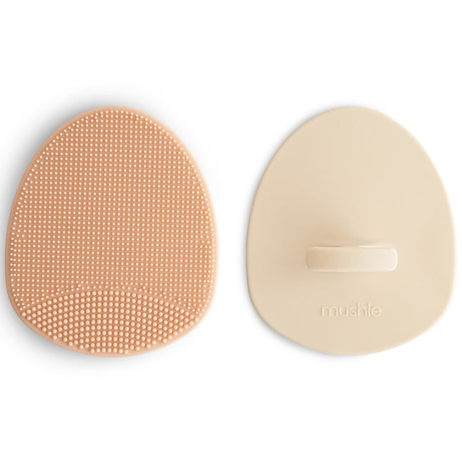 mushie babyborstel anti-berg - blush - shifting sand - 2st | 70.709.01  | 0