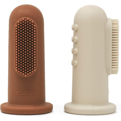 mushie babytandenborstels sand & clay - 2st | 70.013.02 | 0