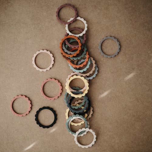 mushie bijtring armband - clay-dried thyme-sunshine - 3st | 70.027.05 | 2