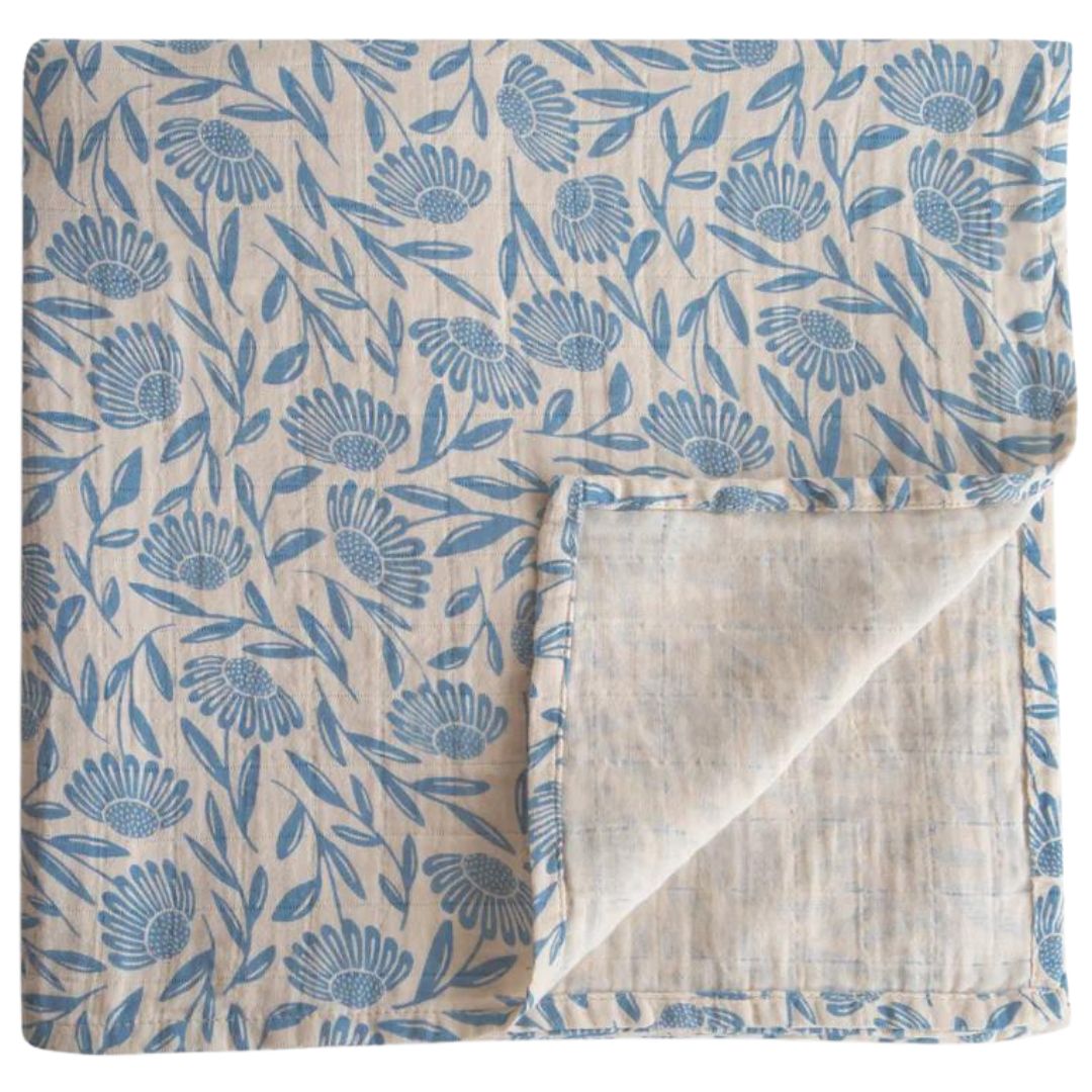 mushie inbakerdoek blue flowers | 70.006.25 | 0