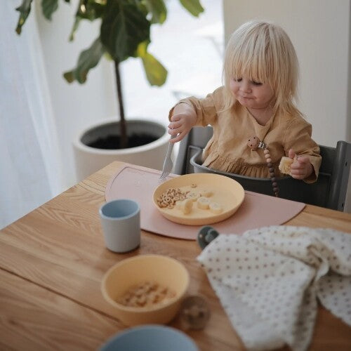 mushie kinderborden rond - daffodil - 2st | 70.007.10 | 2