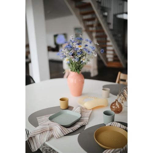 mushie kinderborden rond - mosterd - 2st | 70.007.06 | 3