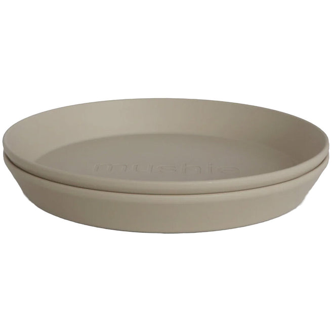 mushie kinderborden rond - vanilla - 2st | 70.007.00 | 0