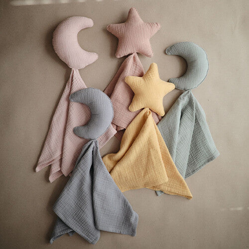 mushie knuffeldoek moon - roman green | 70.042.01 | 1