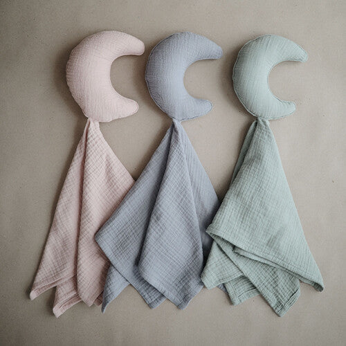 mushie knuffeldoek moon - roman green | 70.042.01 | 2