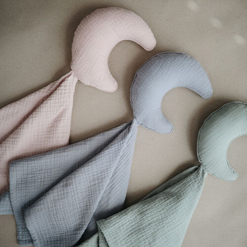 mushie knuffeldoek moon - roman green | 70.042.01 | 3