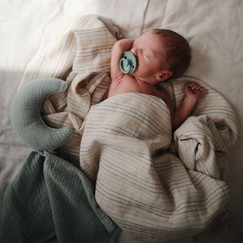 mushie knuffeldoek moon - roman green | 70.042.01 | 4