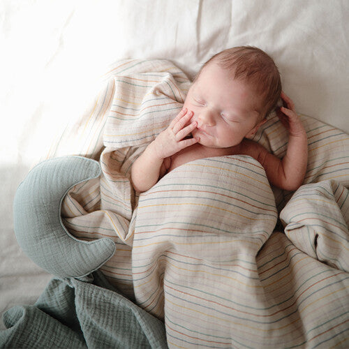 mushie knuffeldoek moon - roman green | 70.042.01 | 5
