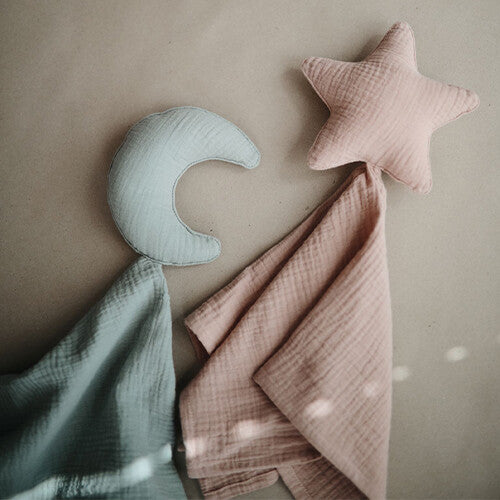 mushie knuffeldoek moon - roman green | 70.042.01 | 6