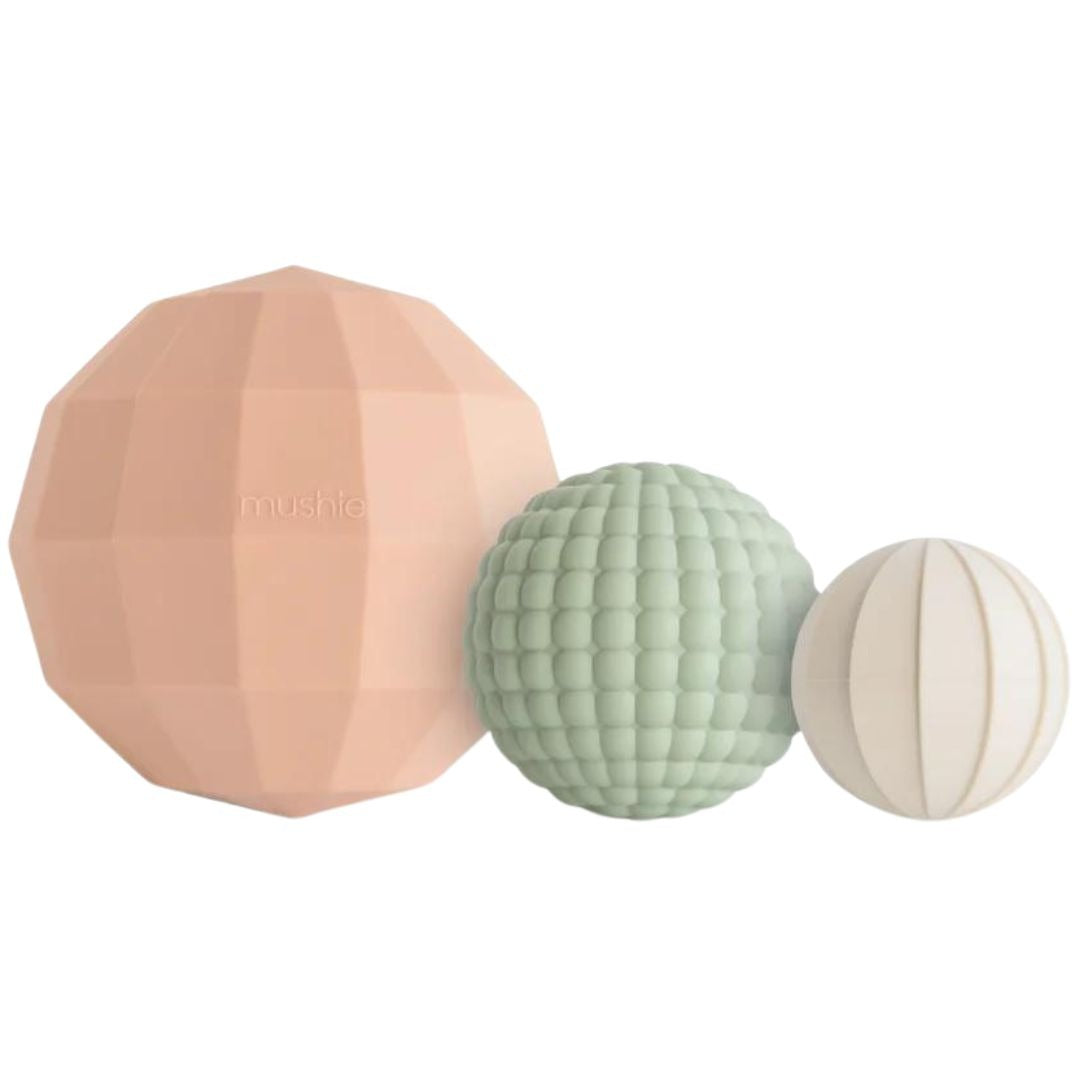 mushie sensorische ballen blush - 3st | 70.098.01 | 0