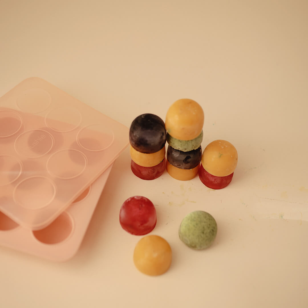 mushie siliconen invriesvorm babyvoeding - 9x45 ml - tradewinds | 70.081.03  | 2