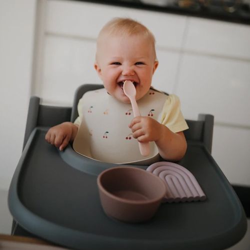 mushie siliconen kinderkom met zuignap - natural | 70.018.40 | 4