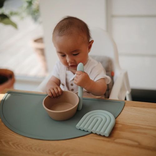 mushie siliconen kinderkom met zuignap - natural | 70.018.40 | 5