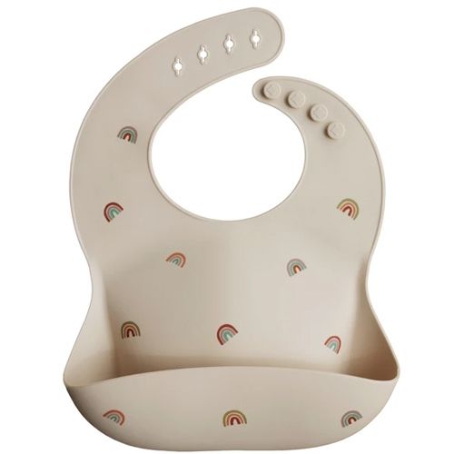 mushie siliconen slabbetje regenboog | 70.001.19 | 0