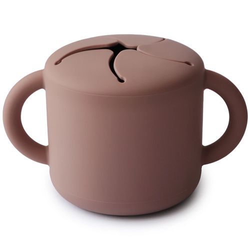 mushie siliconen snackbeker - cloudy mauve | 70.026.04 | 0