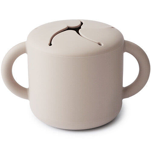 mushie siliconen snackbeker - ivory | 70.026.46 | 0