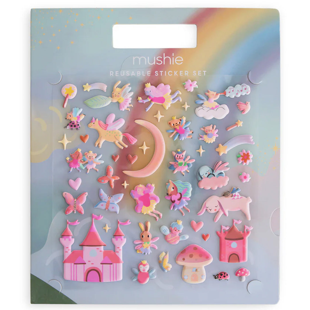 mushie herbruikbare 3D stickers met achtergrond - feeën | 70.079.05 | 1