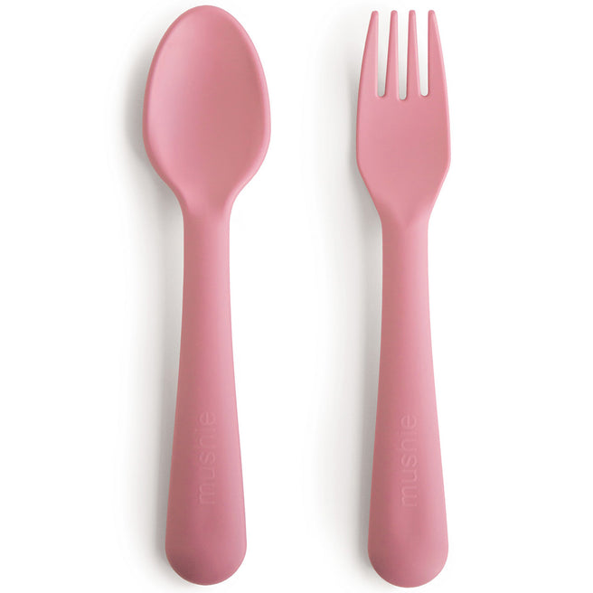 mushie kinderbestek - dusty rose - 2-delig | 70.014.12 | 0