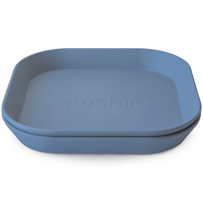 mushie kinderborden vierkant - twilight blue - 2st | 70.007.13 | 0