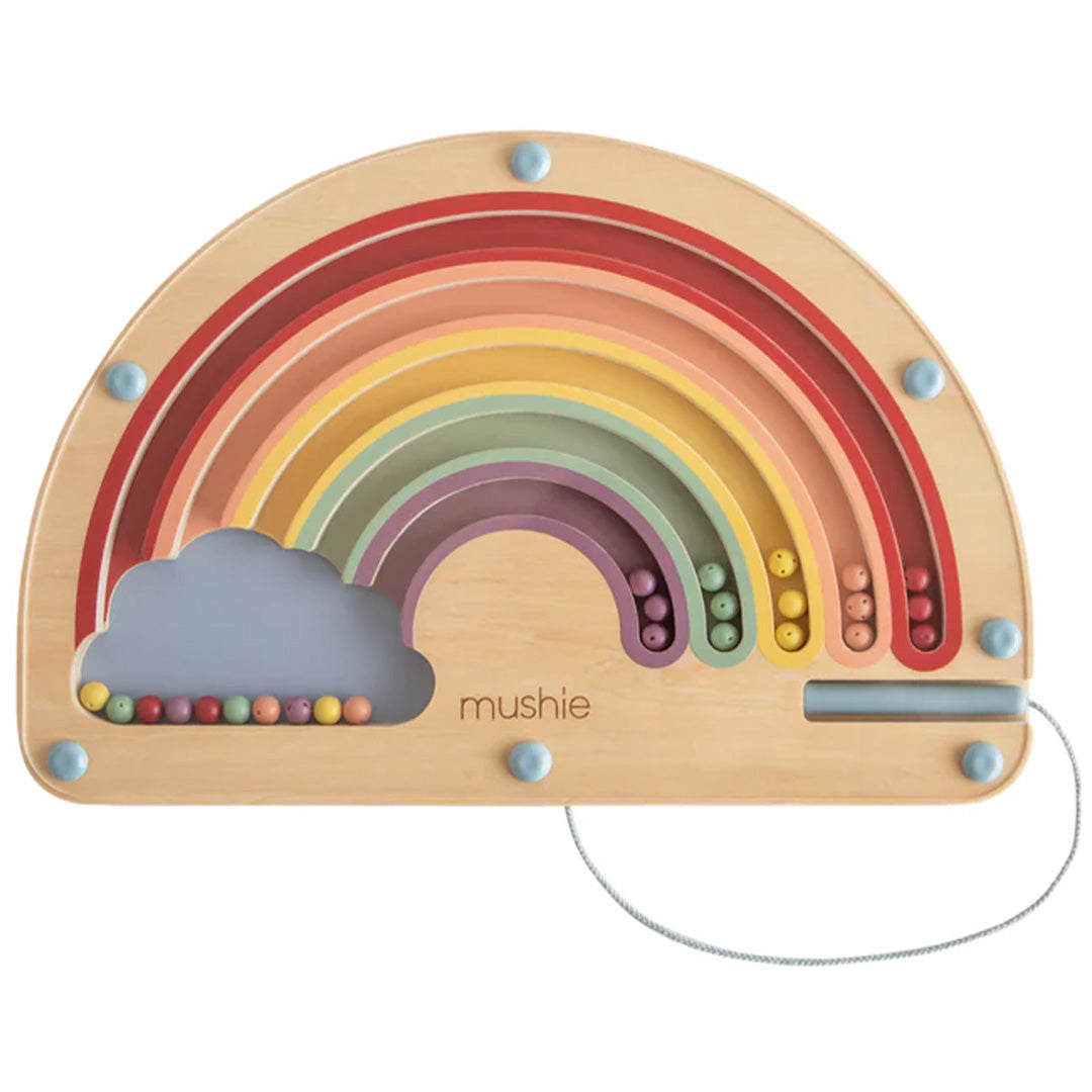 mushie magnetisch doolhof - regenboog