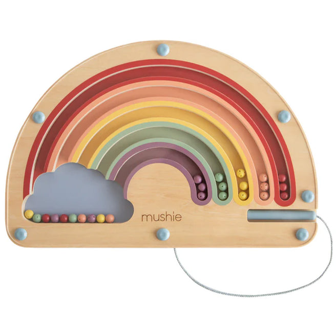 mushie magnetisch doolhof - regenboog