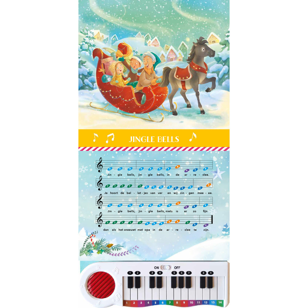 muziekboek speel een kerstliedje!