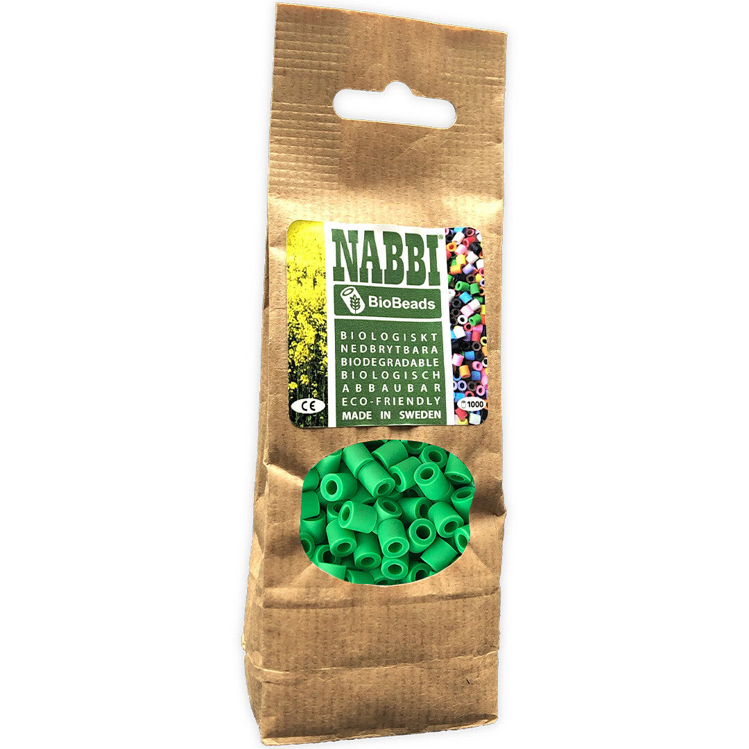 nabbi biobeads® strijkkralen grasgroen - 1000st | 09072 | 1