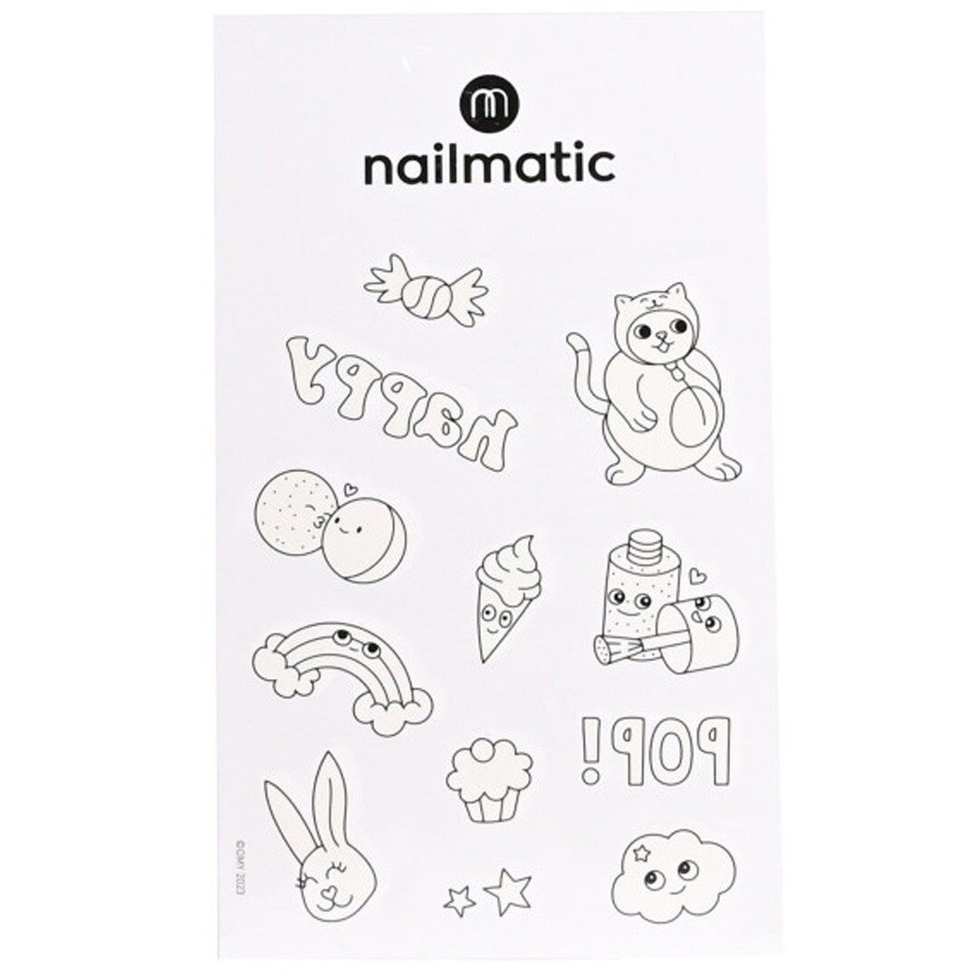 nailmatic kleurbare tattoos - kawaï | 150TKAWAI | 1
