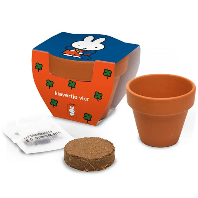 nijntje mini bloempotje - klavertje vier | 10056-NIJNTJE-MINI-KLAVERTJE-4 | 0