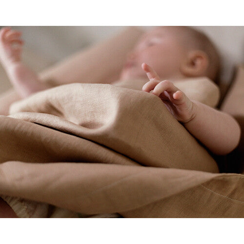 nobodinoz babydeken lin français - 70x90 cm - sand | 8435574922540 | 2