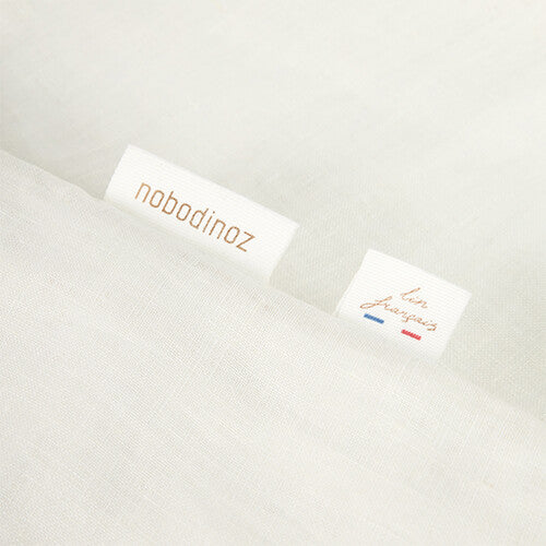 nobodinoz dekbedovertrek lin français - 100x140 cm - off white | 8435574922441 | 2