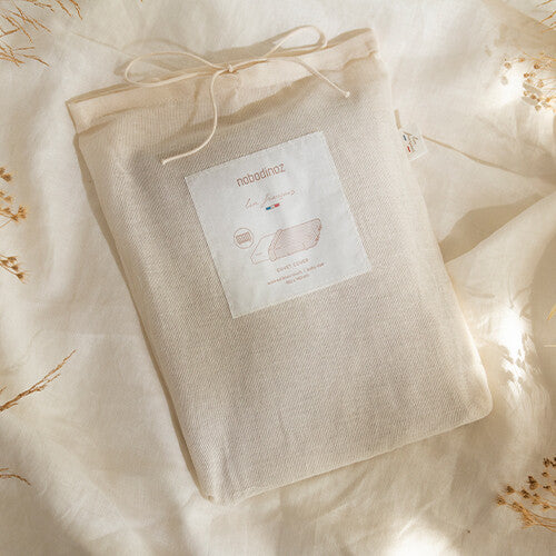 nobodinoz dekbedovertrek lin français - 100x140 cm - off white | 8435574922441 | 5