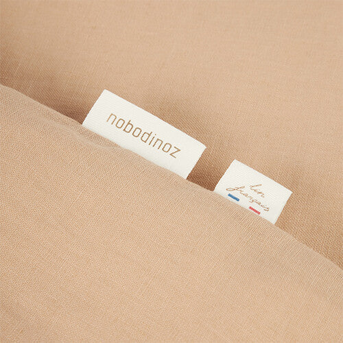 nobodinoz dekbedovertrek lin français - 100x140 cm - sand | 8435574922465 | 2