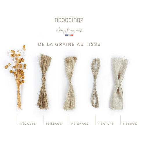 nobodinoz hoes voor wipstoel growing green - lin français - green blue   | 8435574924063COVER | 6