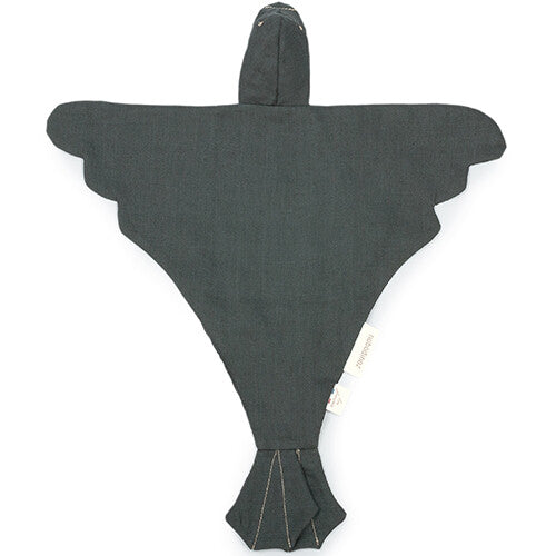 nobodinoz knuffeldoek lin français - bird - green blue | 8435574923264 | 0