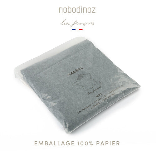 nobodinoz knuffeldoek lin français - butterfly - green blue | 8435574922830 | 7