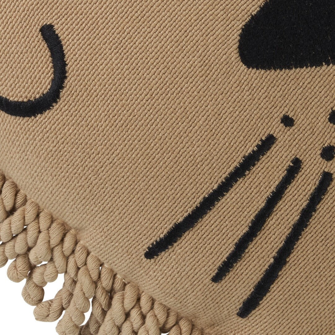 nobodinoz kussen lion face - sesame | 8435574932211 | 1