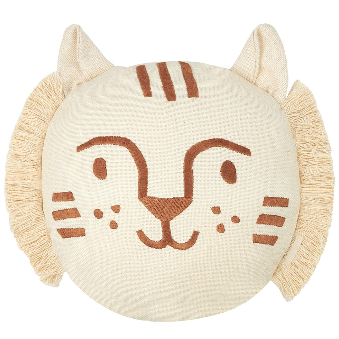 nobodinoz kussen tiger face - brown natural | 8435574932242 | 0