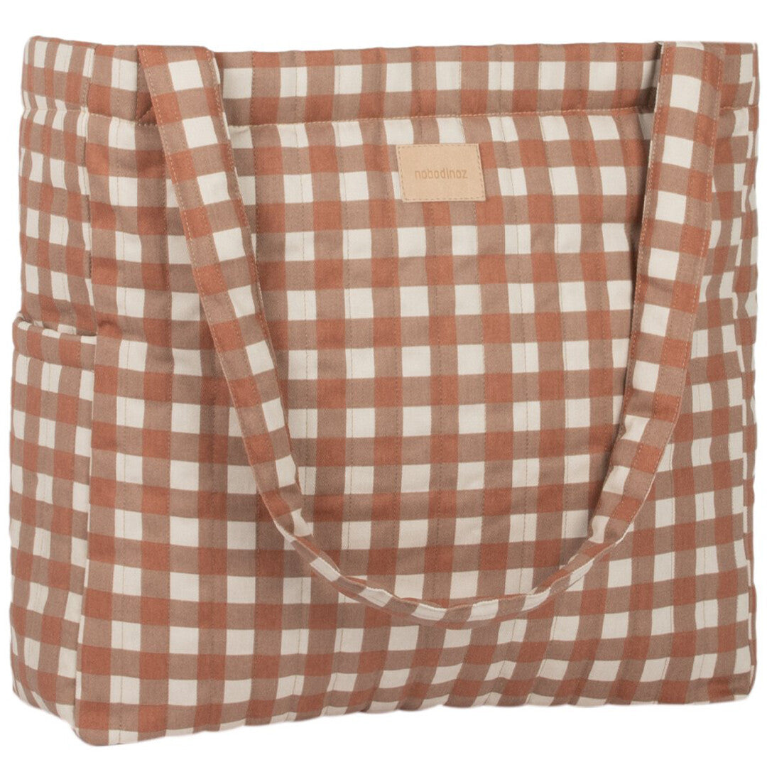 nobodinoz luiertas hyde park - terracotta checks | 8435574926777 | 2