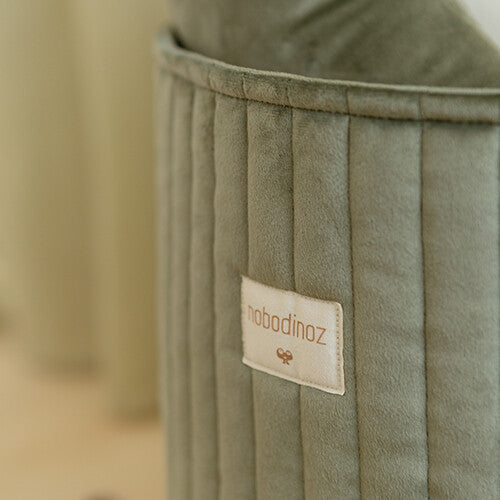 nobodinoz opbergmand savanna velvet - olive green | 8435574920706 | 2