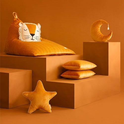 nobodinoz zitzak essaouira velvet - farniente yellow 115 cm | 2000000112466  | 1