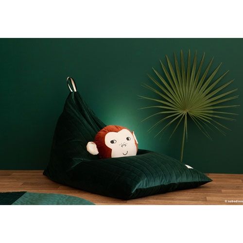 nobodinoz zitzak essaouira velvet - jungle green 115 cm | 2000000112497  | 4