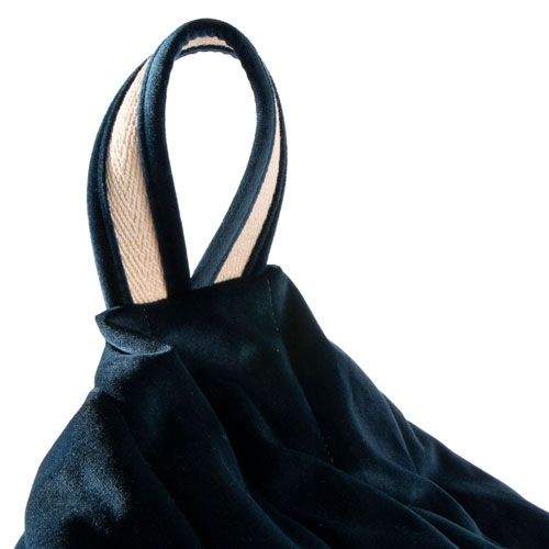 nobodinoz zitzak essaouira velvet - night blue 115 cm | 2000000112503 | 1