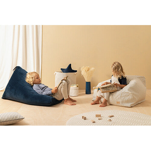 nobodinoz zitzak essaouira velvet - night blue 115 cm | 2000000112503 | 3