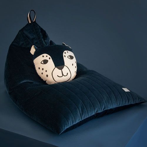 nobodinoz zitzak essaouira velvet - night blue 115 cm | 2000000112503 | 4