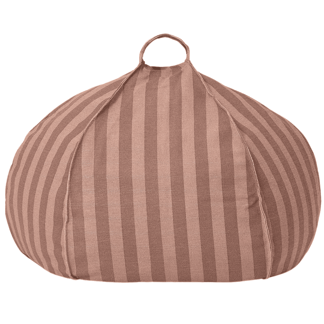 nobodinoz zitzak rond vibes - pink mauve stripes | 8435574935113 | 0